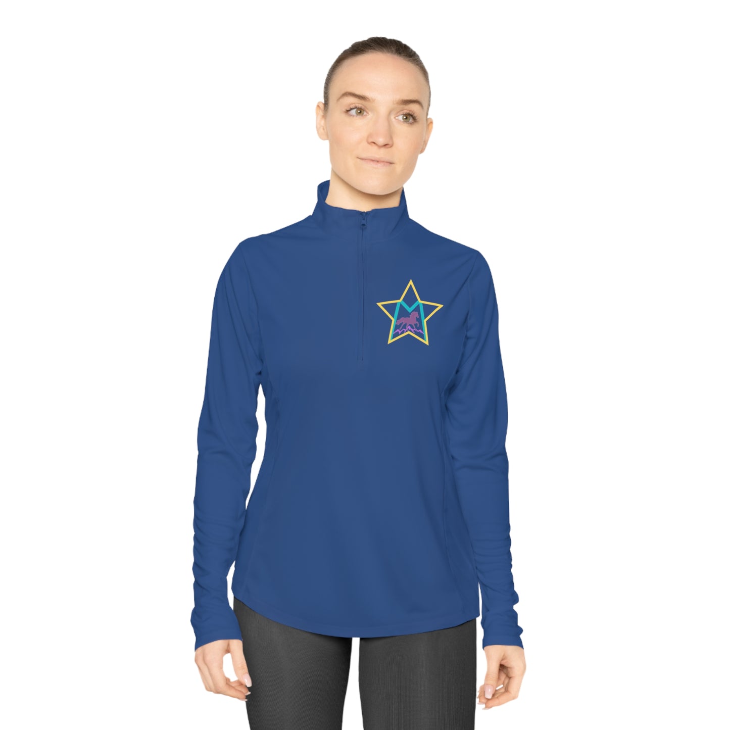 Custom Morgan2  Ladies Quarter-Zip Pullover