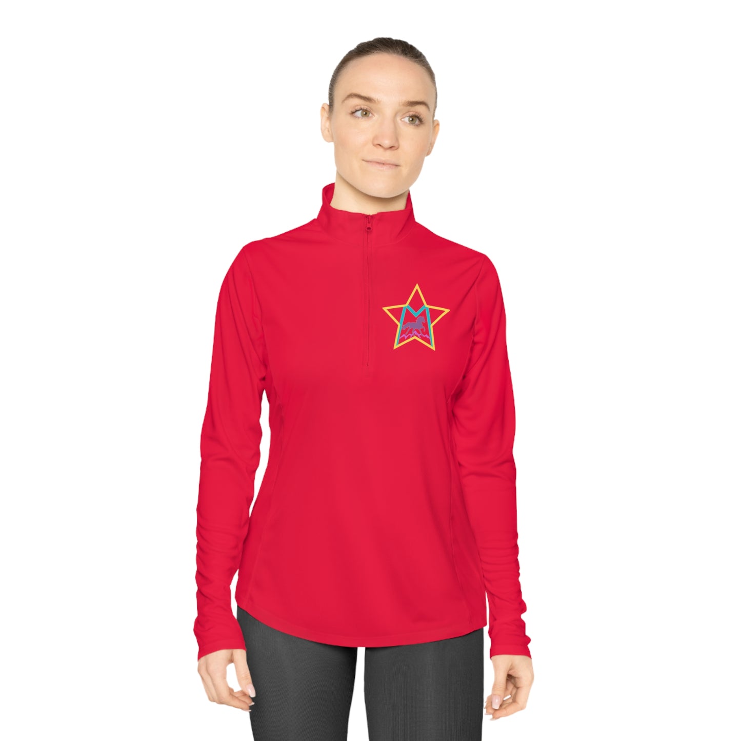 Custom Morgan2  Ladies Quarter-Zip Pullover