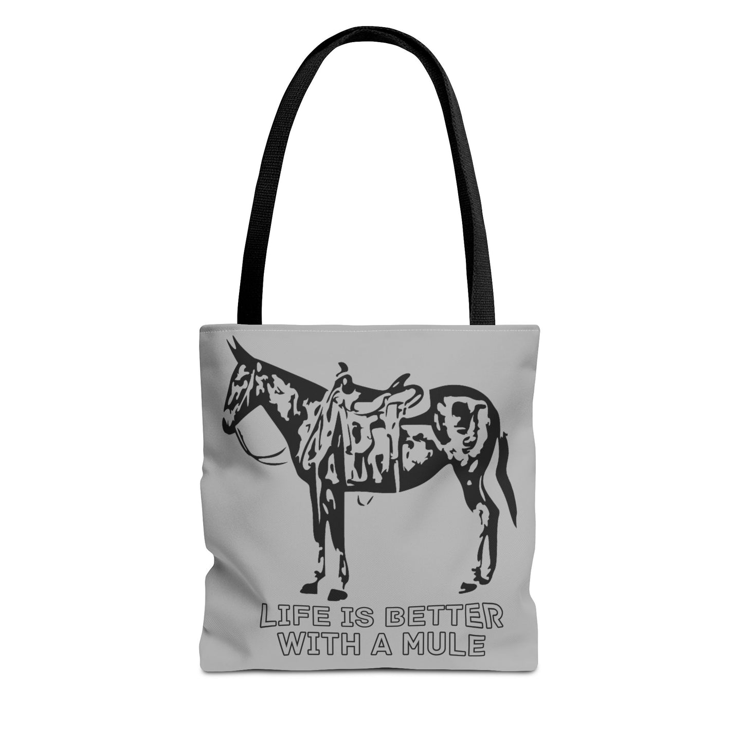 Life Is Better with a Mule Tote Bag - Mule  Shopping Bag, Mule  Handbag, Mule Rider, Mule Love