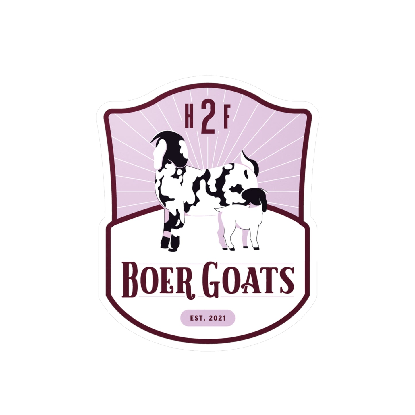 H2F Boar Goats Kiss-Cut Vinyl Decals