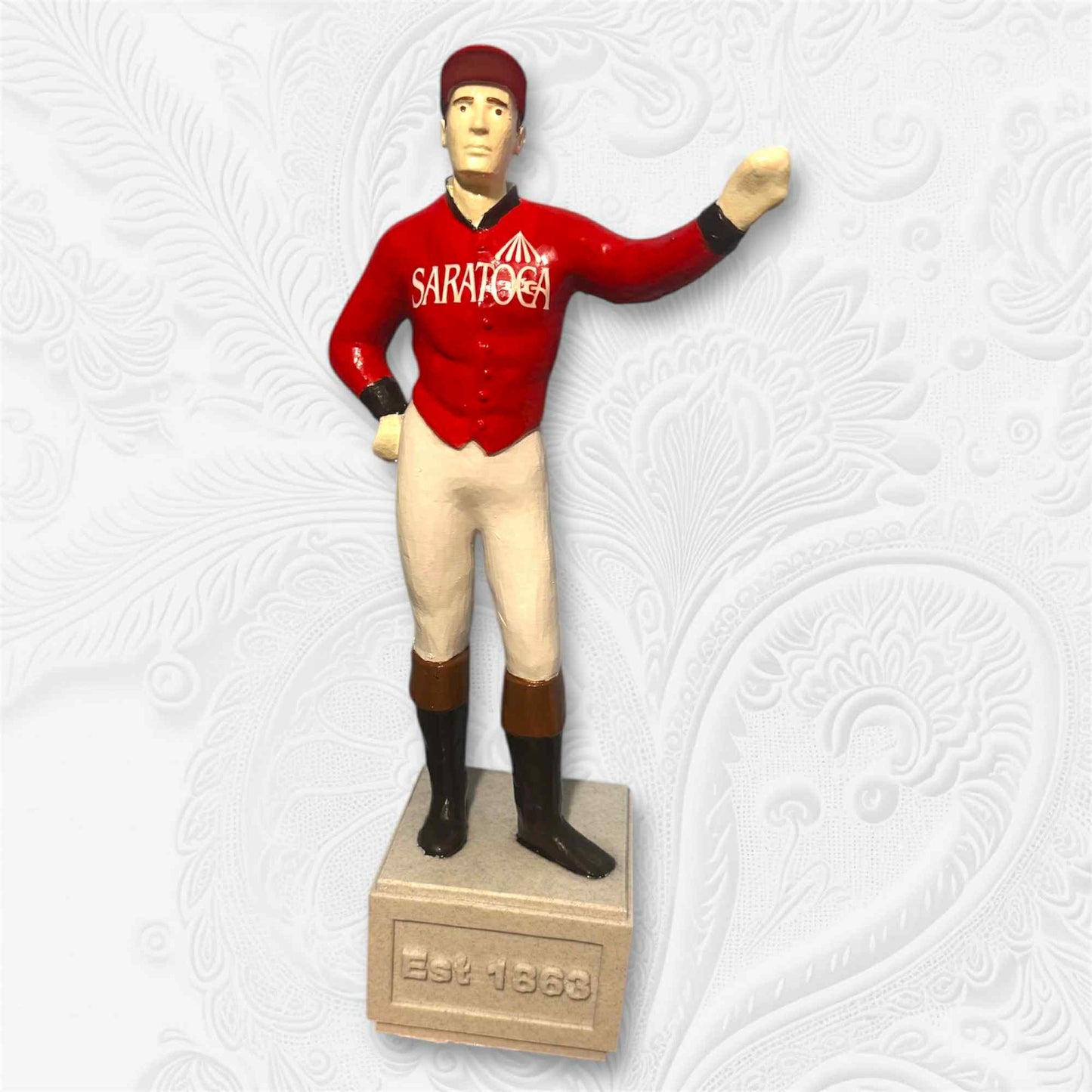 Custom Painted Lawn Jockey - Jockey Statue - Equestrian Home Decor