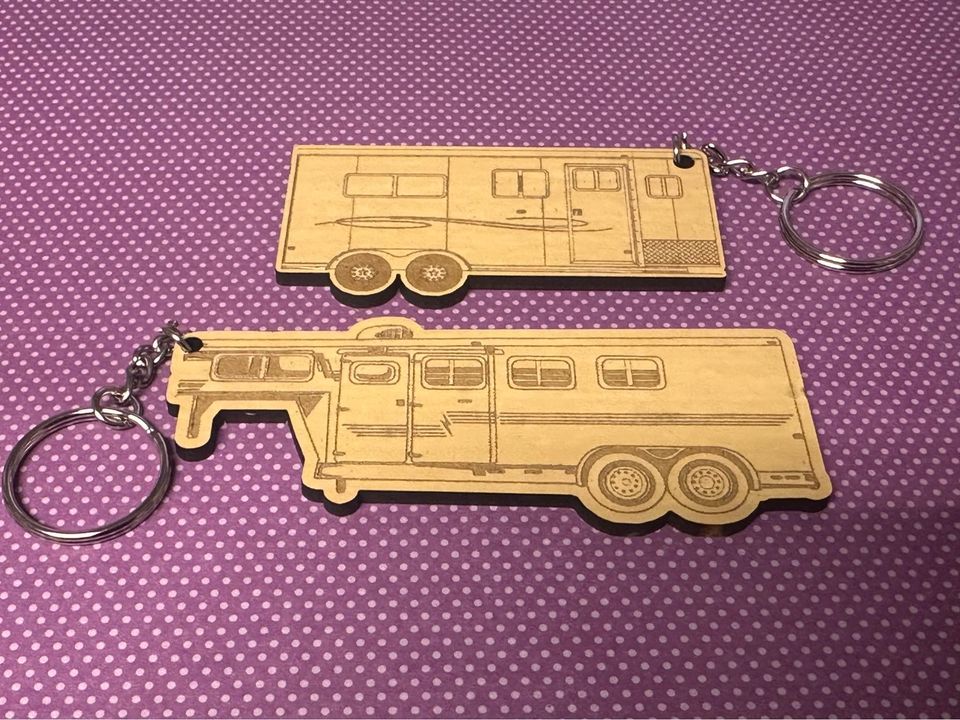 Horse Trailer Key Chain. Horse Trailer Keys