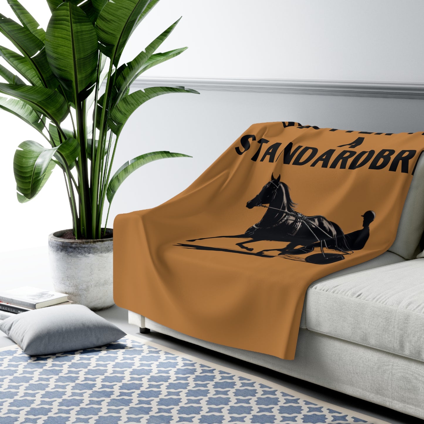 Life is Better with a Standardbred Sherpa Fleece Blanket