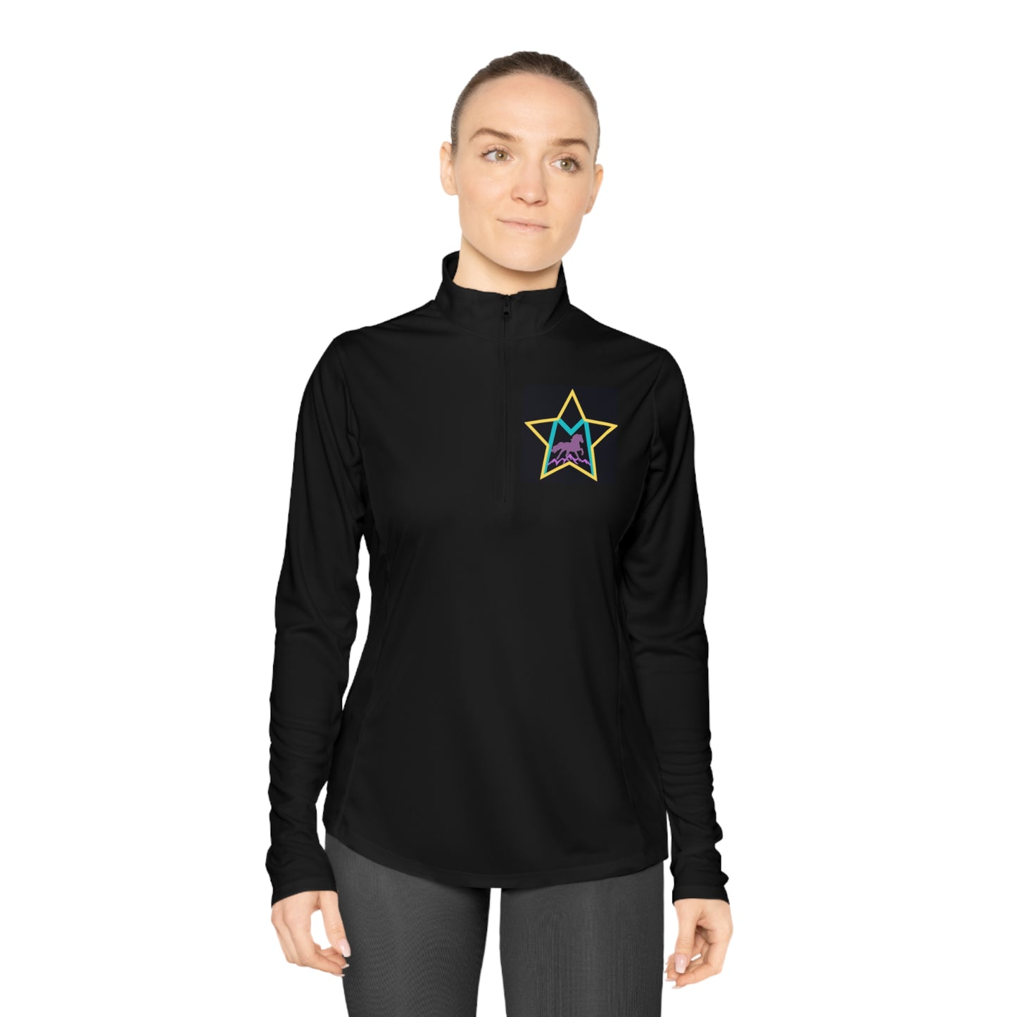 Custom Morgan2  Ladies Quarter-Zip Pullover