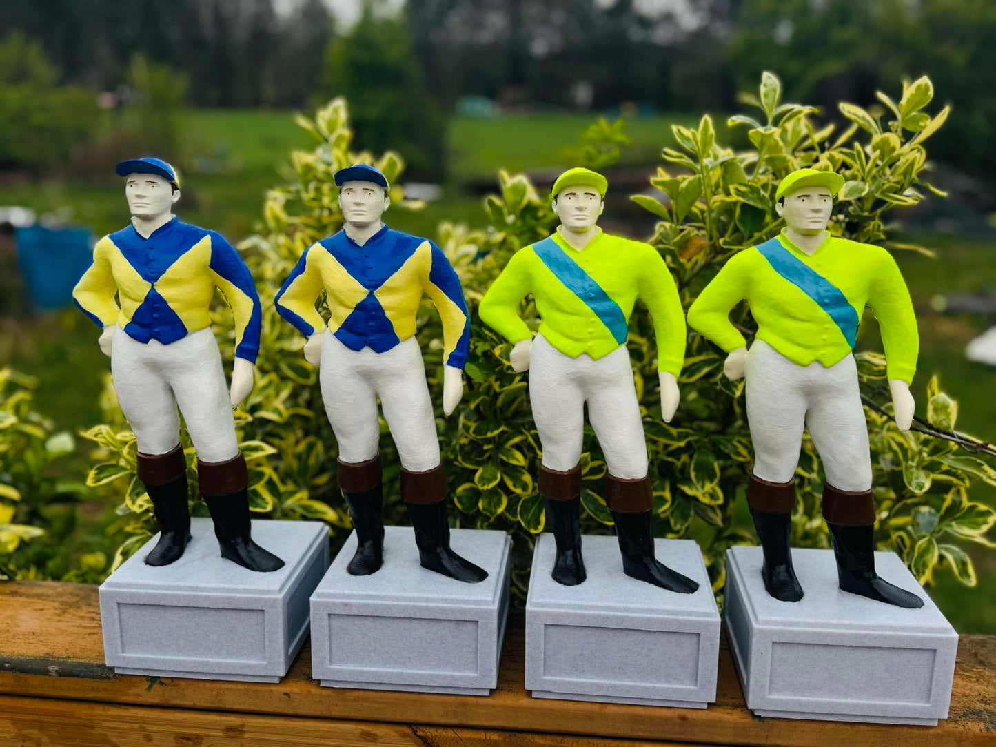 Custom Painted Lawn Jockey - Jockey Statue - Equestrian Home Decor