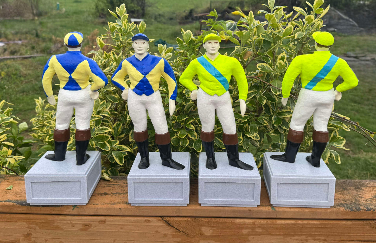 Custom Painted Lawn Jockey - Jockey Statue - Equestrian Home Decor