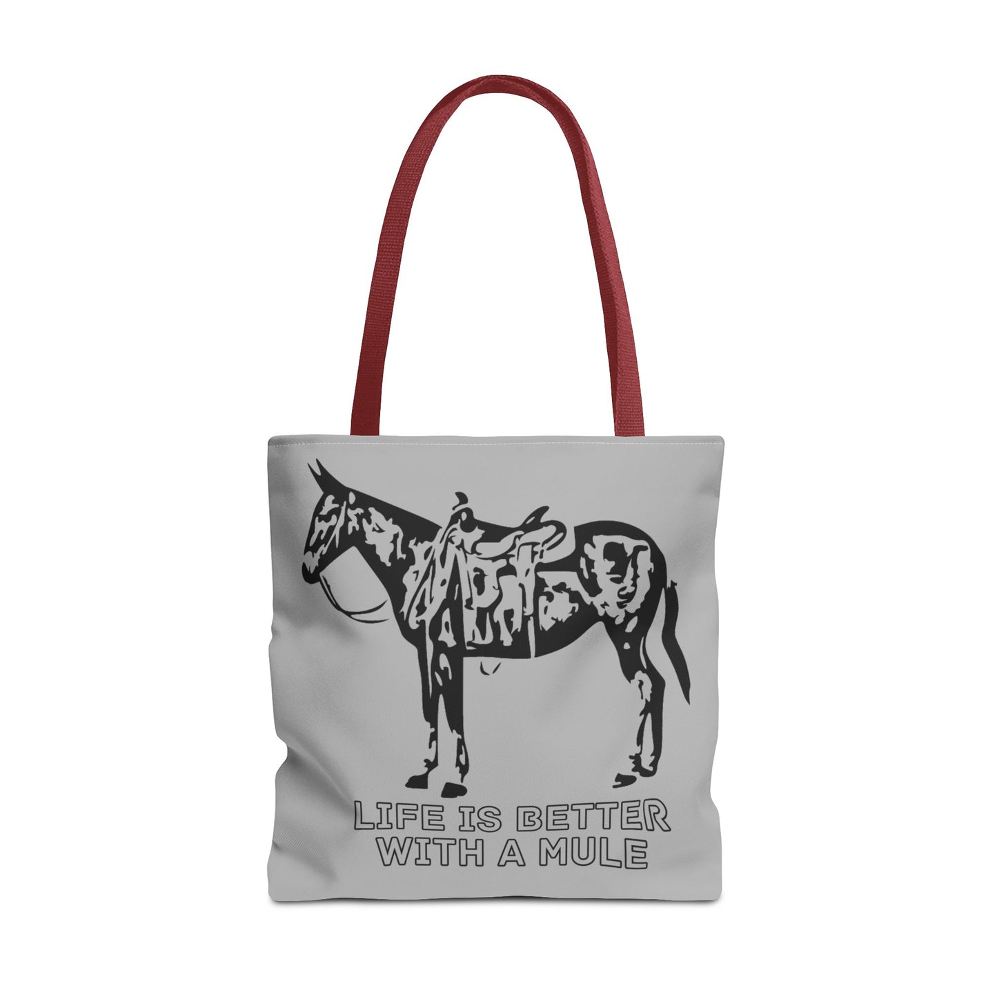 Life Is Better with a Mule Tote Bag - Mule  Shopping Bag, Mule  Handbag, Mule Rider, Mule Love