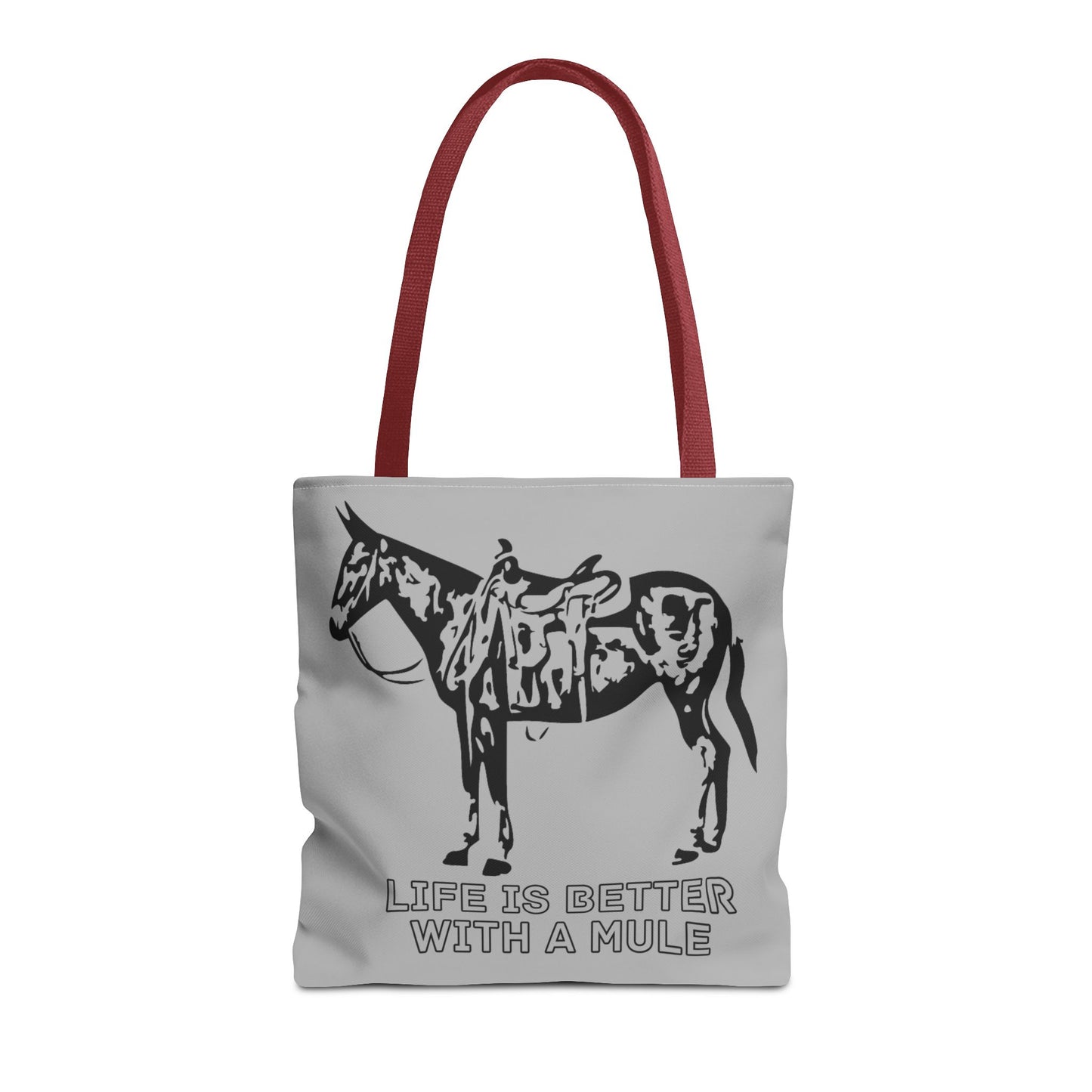 Life Is Better with a Mule Tote Bag - Mule  Shopping Bag, Mule  Handbag, Mule Rider, Mule Love
