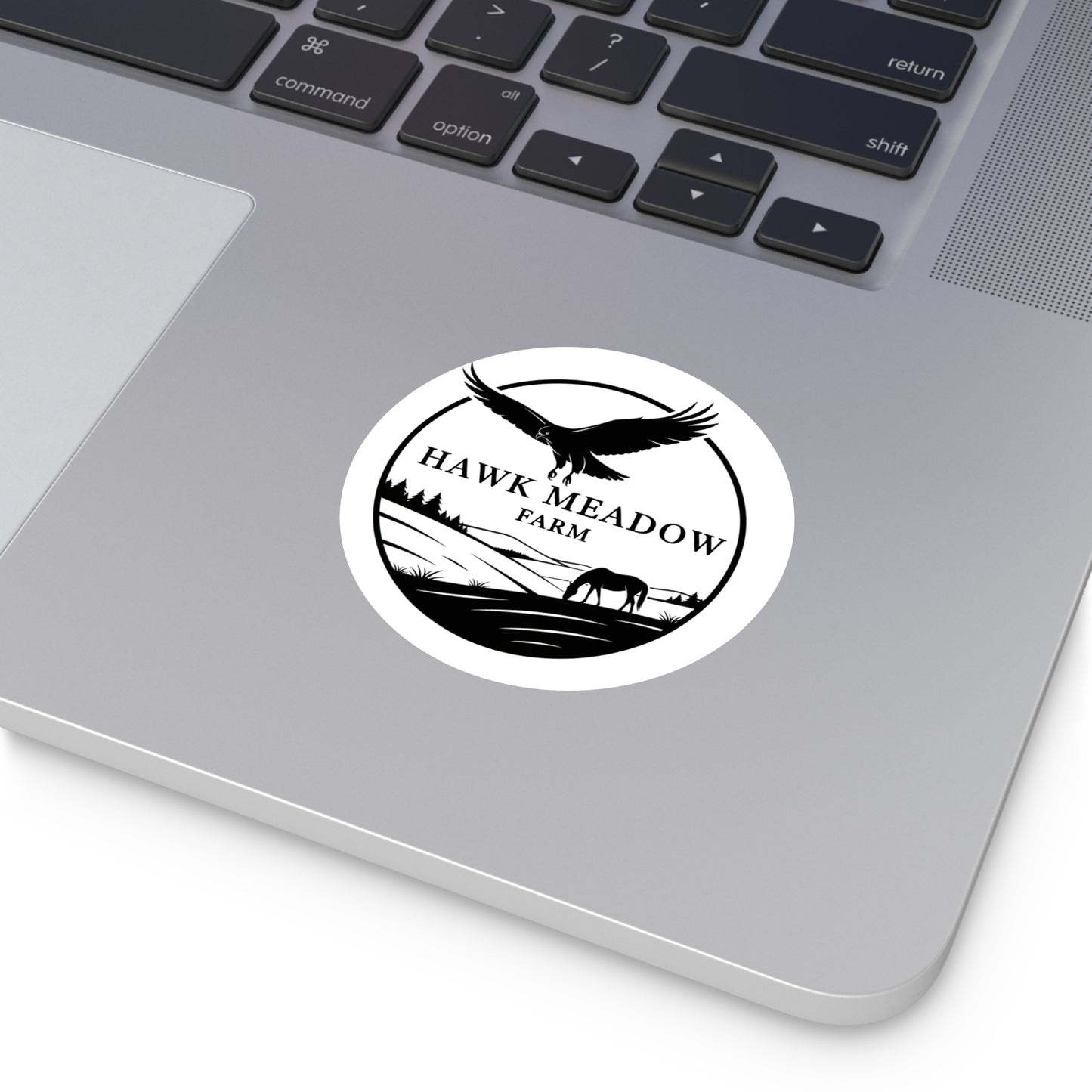 Hawk Meadow Farm Round Vinyl Stickers, Nature Stickers, Farm Decor, Animal Lover Gift, Rustic Home Decor, Outdoor Enthusiast