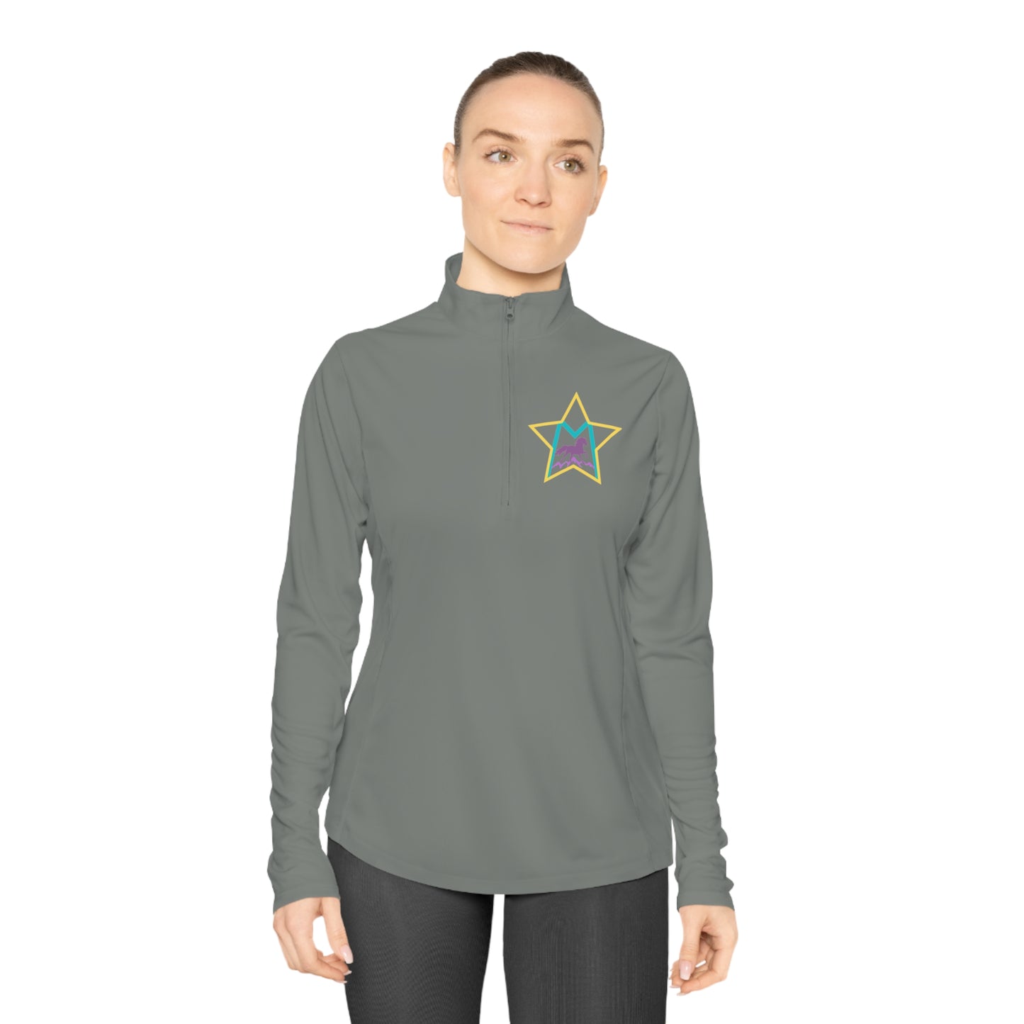 Custom Morgan2  Ladies Quarter-Zip Pullover
