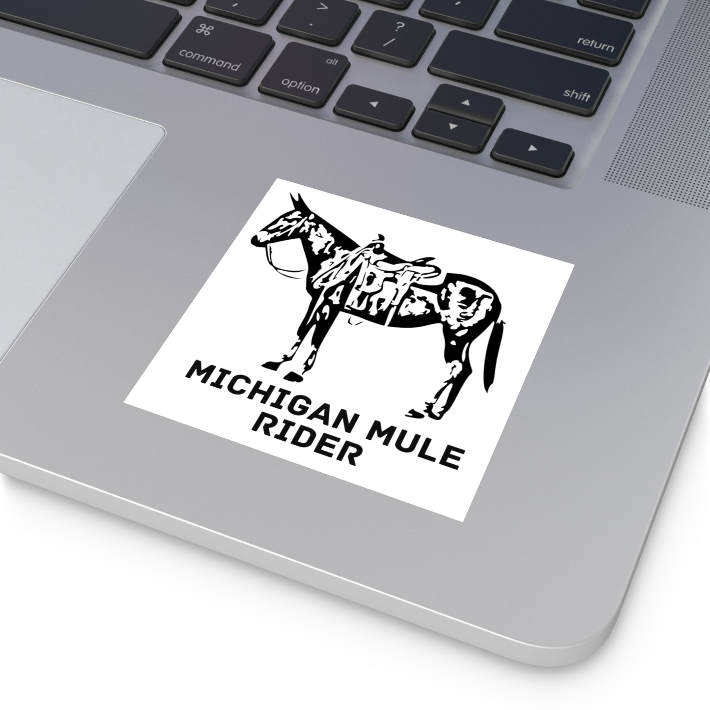 Michigan Mule Rider -  Life Is Better With A Mule Square Vinyl Stickers. Mule Lover. Mule Rider. Mule Sticker