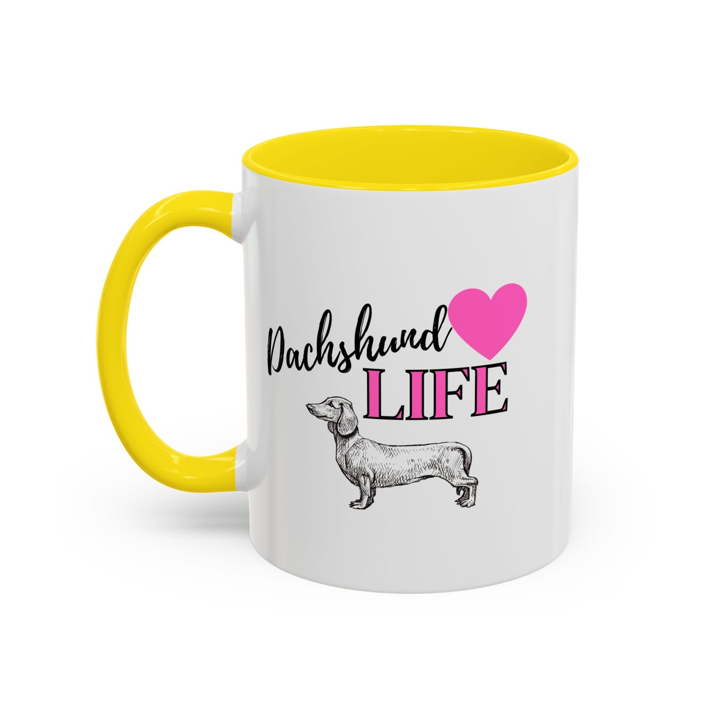 Dachshund Accent Coffee Mug - Dachshund Dog Lover Gift, Dachshund Tea Mug . Weiner Dog Mug. Dachshund Cup