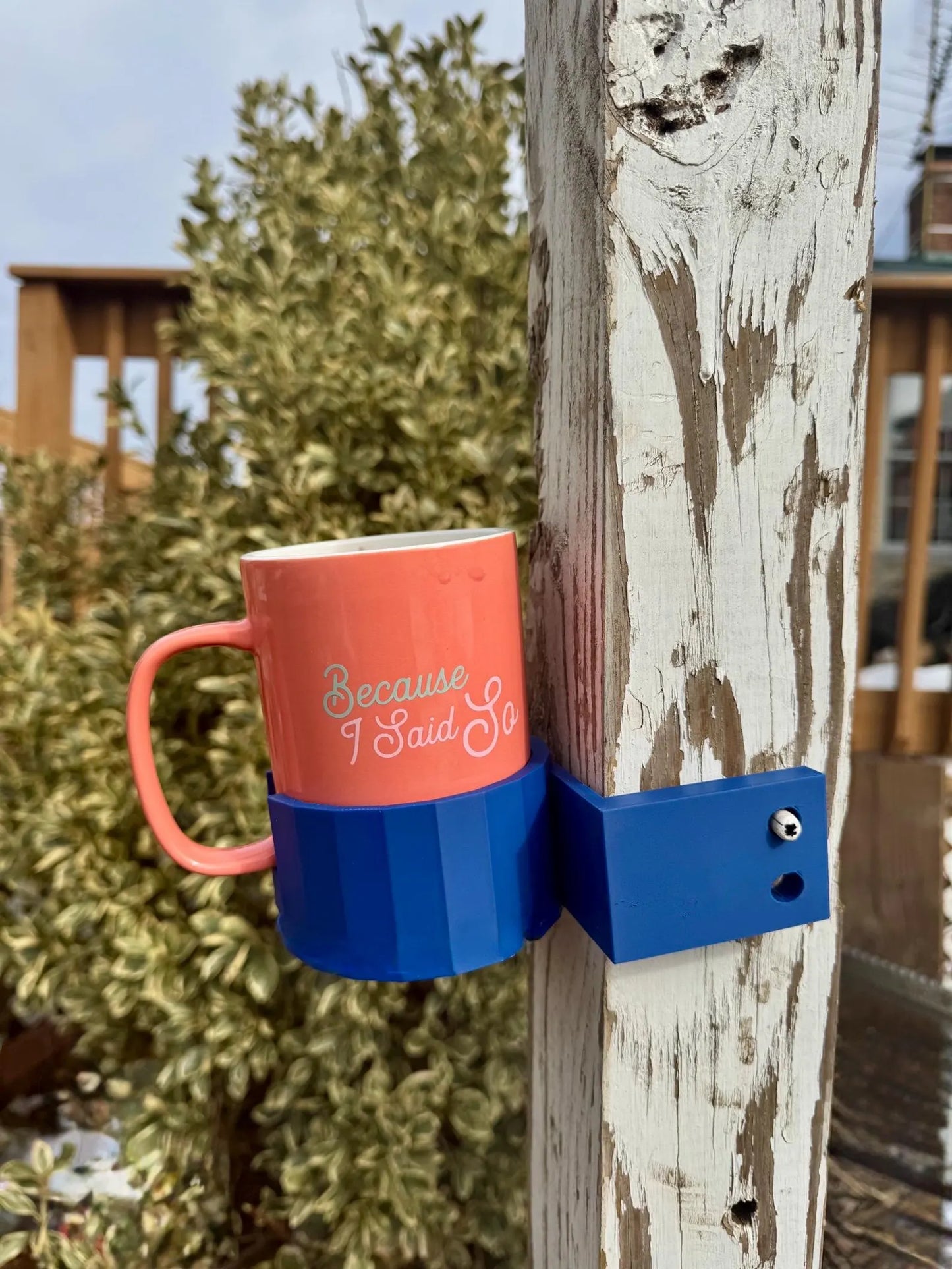 Horse mug jump standard holder. coffee cup jump standard holder. equestrian mug holder.