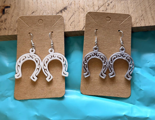 Horse Shoe Earrings. Equestrian Jewelry. Equestrian Gift. Horseshoe Gift