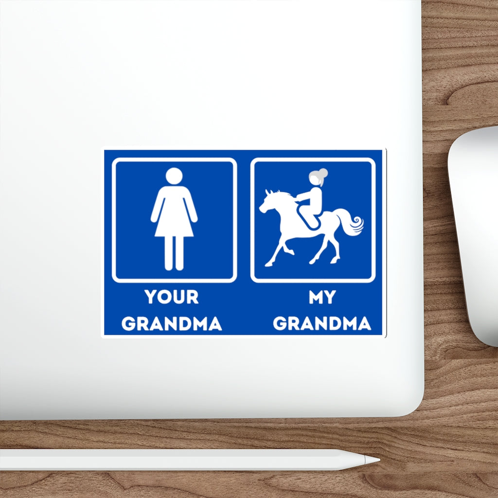 My Grandma Horse Rider Die-Cut Sticker
