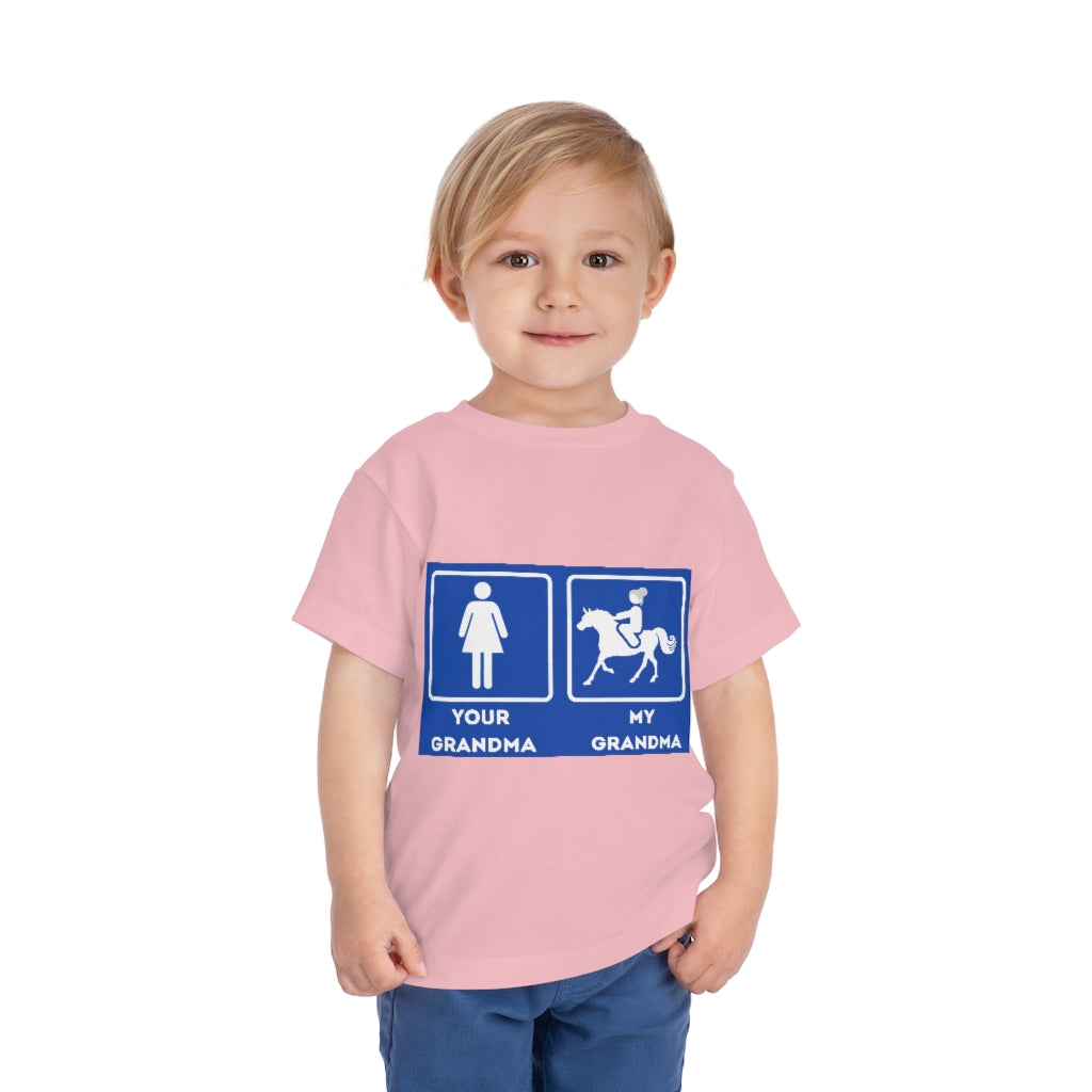 My Grandma Rider Toddler Short Sleeve Tee
