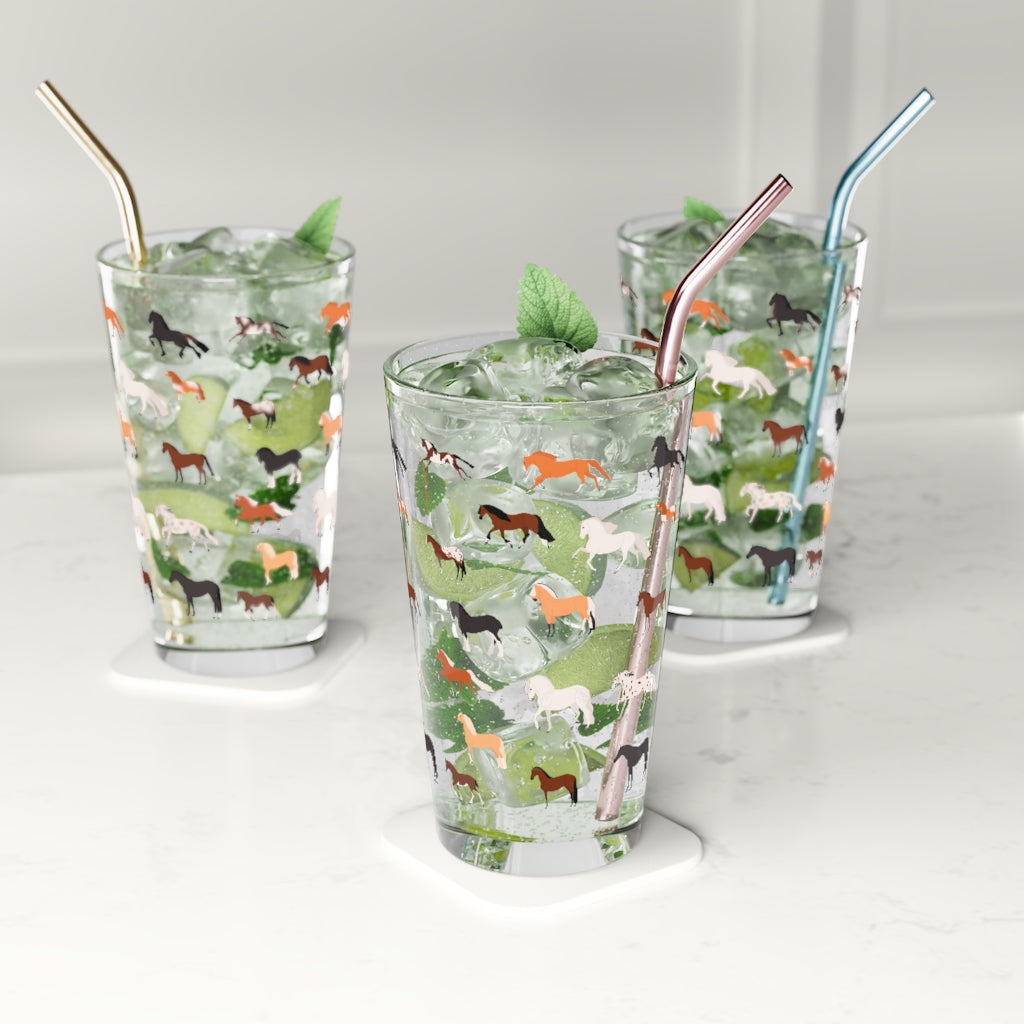 Horse Breed Pint Glass, 16oz
