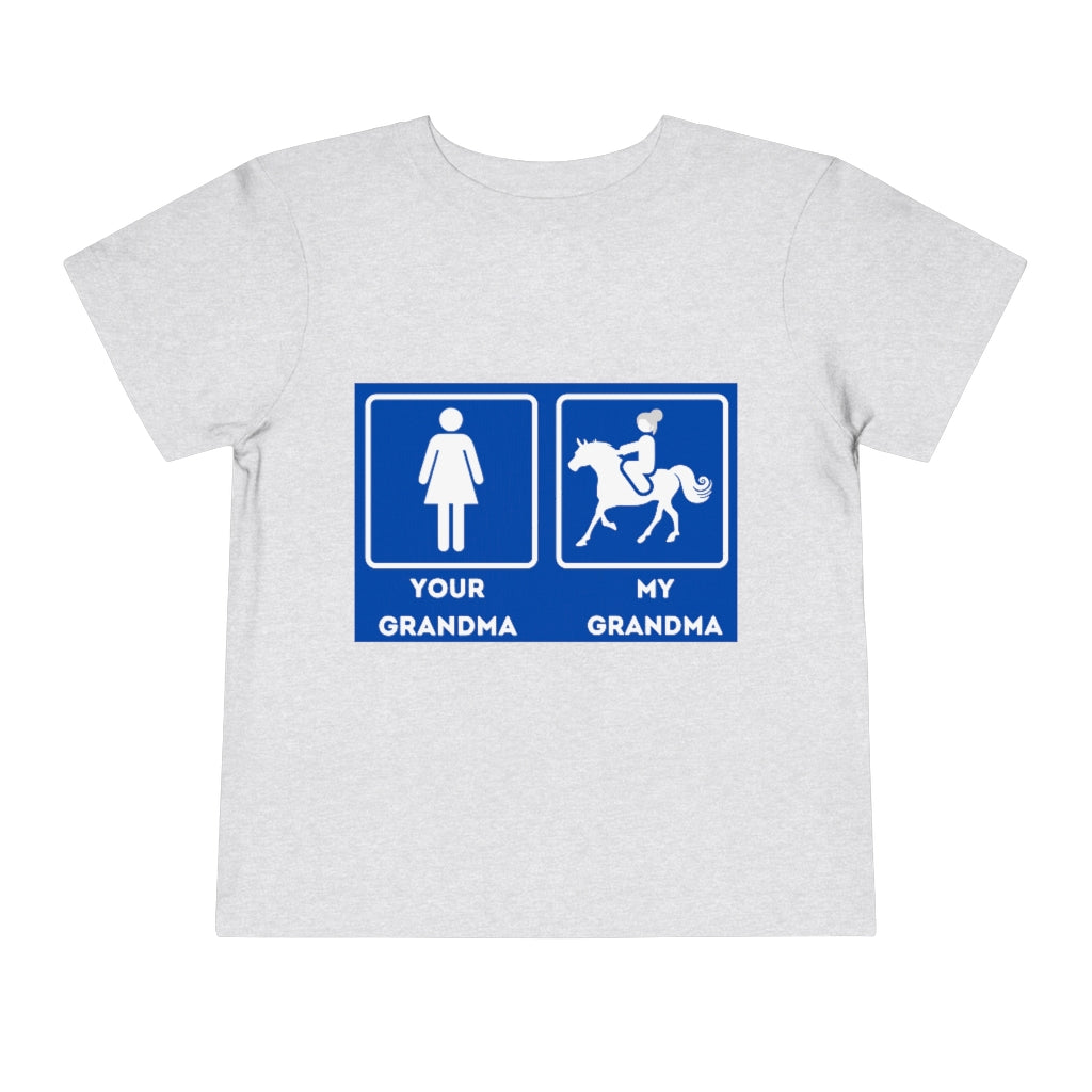 My Grandma Rider Toddler Short Sleeve Tee