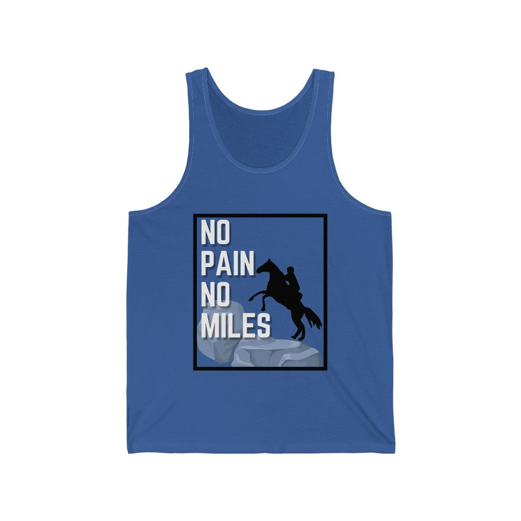 No Pain No Miles Unisex Jersey Tank