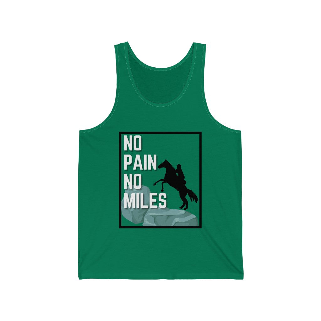 No Pain No Miles Unisex Jersey Tank