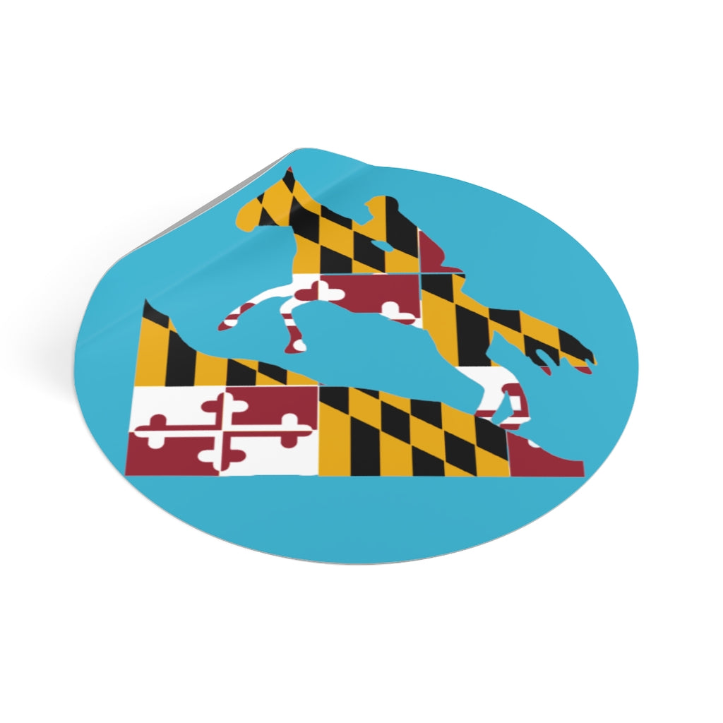 Maryland Round Vinyl Stickers