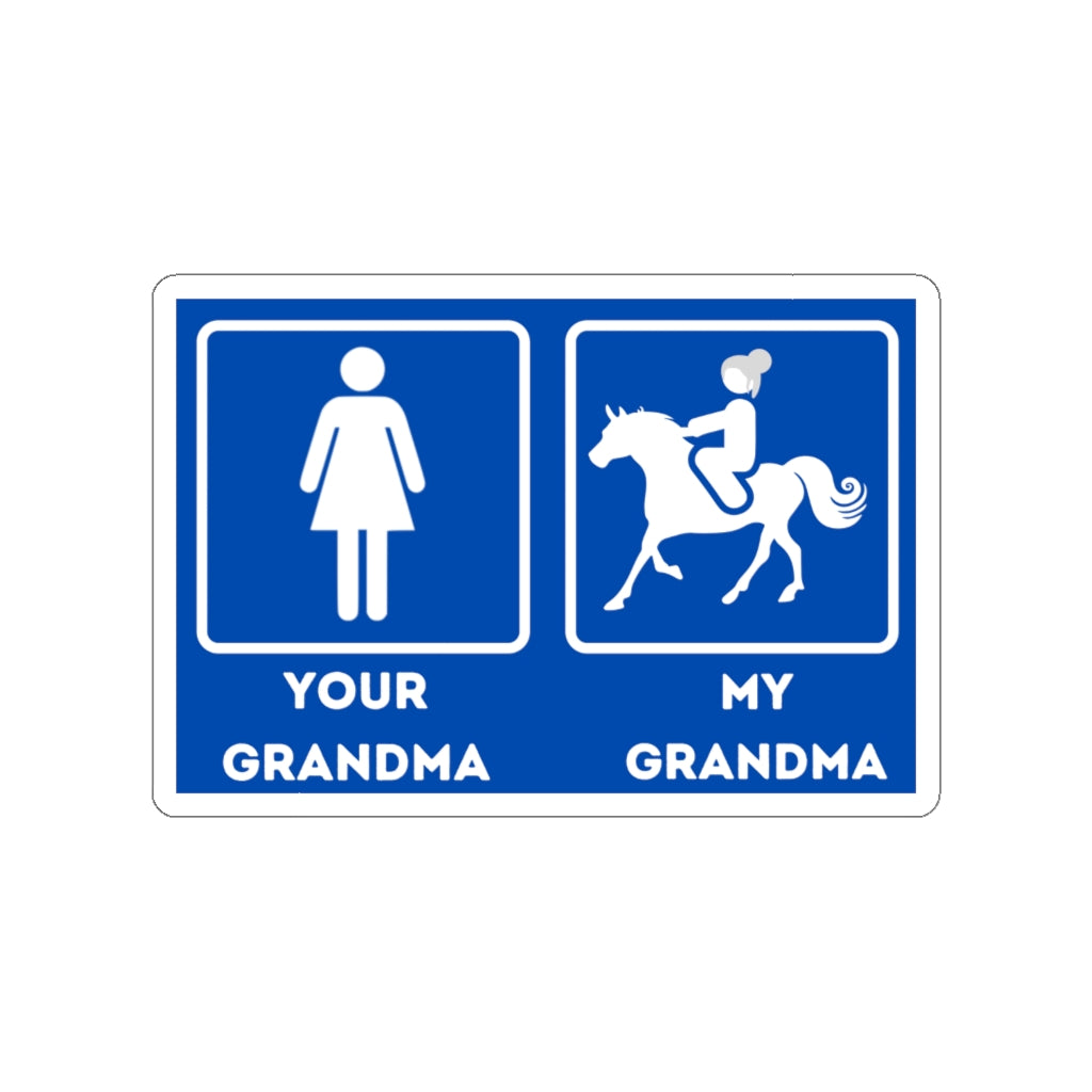 My Grandma Horse Rider Die-Cut Sticker