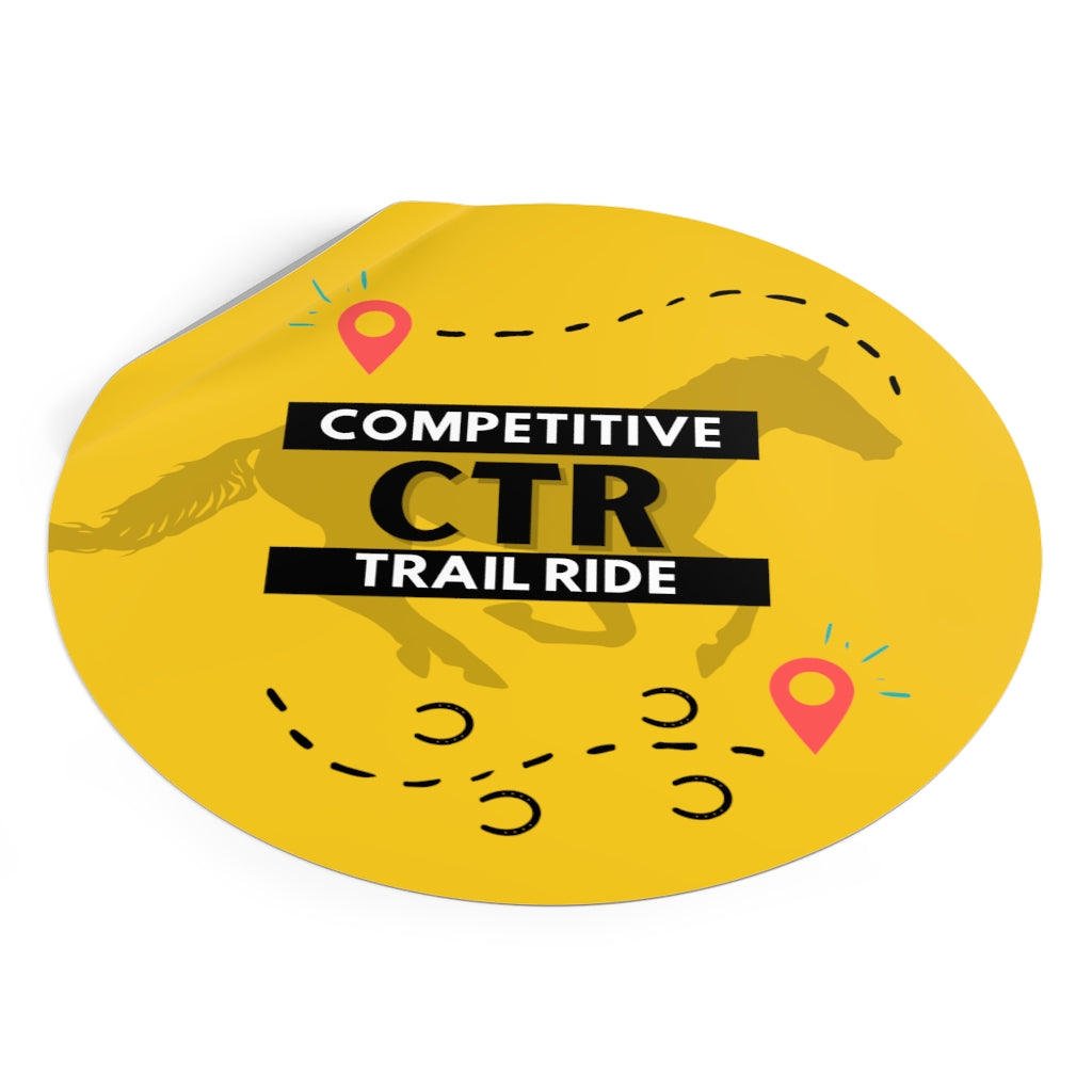 CTR Competitive Trail Ride - Endurance Rider Vinyl Sticker