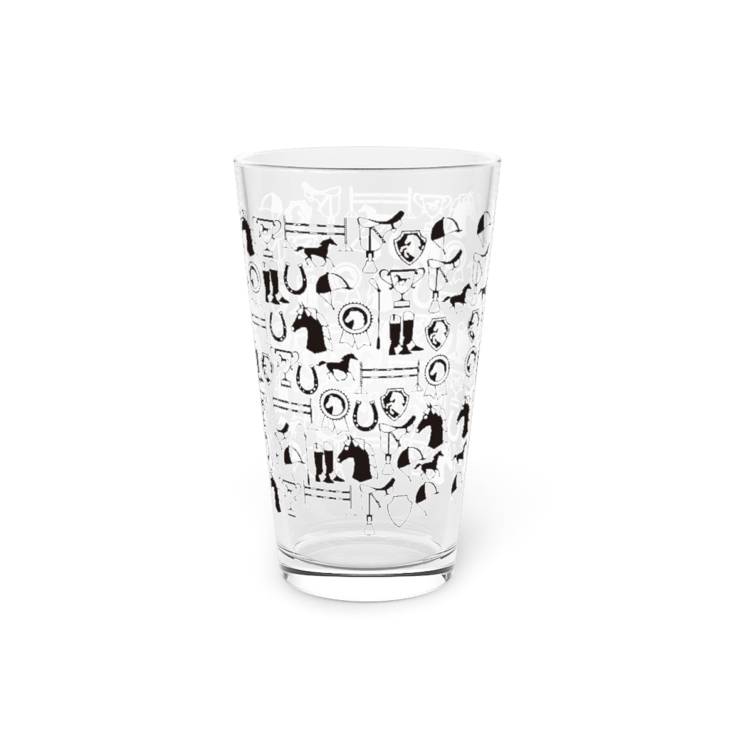 Horse Show Pint Glass, 16oz