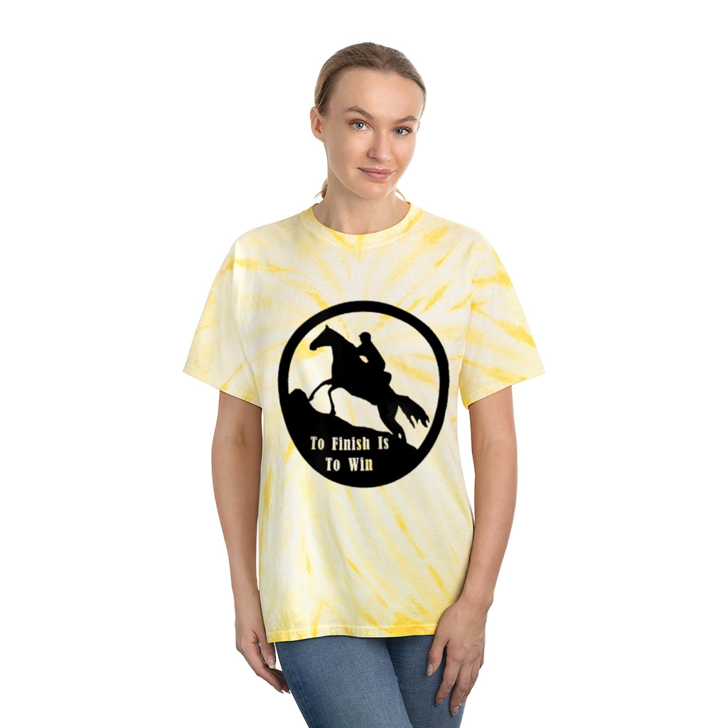 To Finish Is to Win. Endurance Rider. Horse Endurance. Tie-Dye Tee, Cyclone