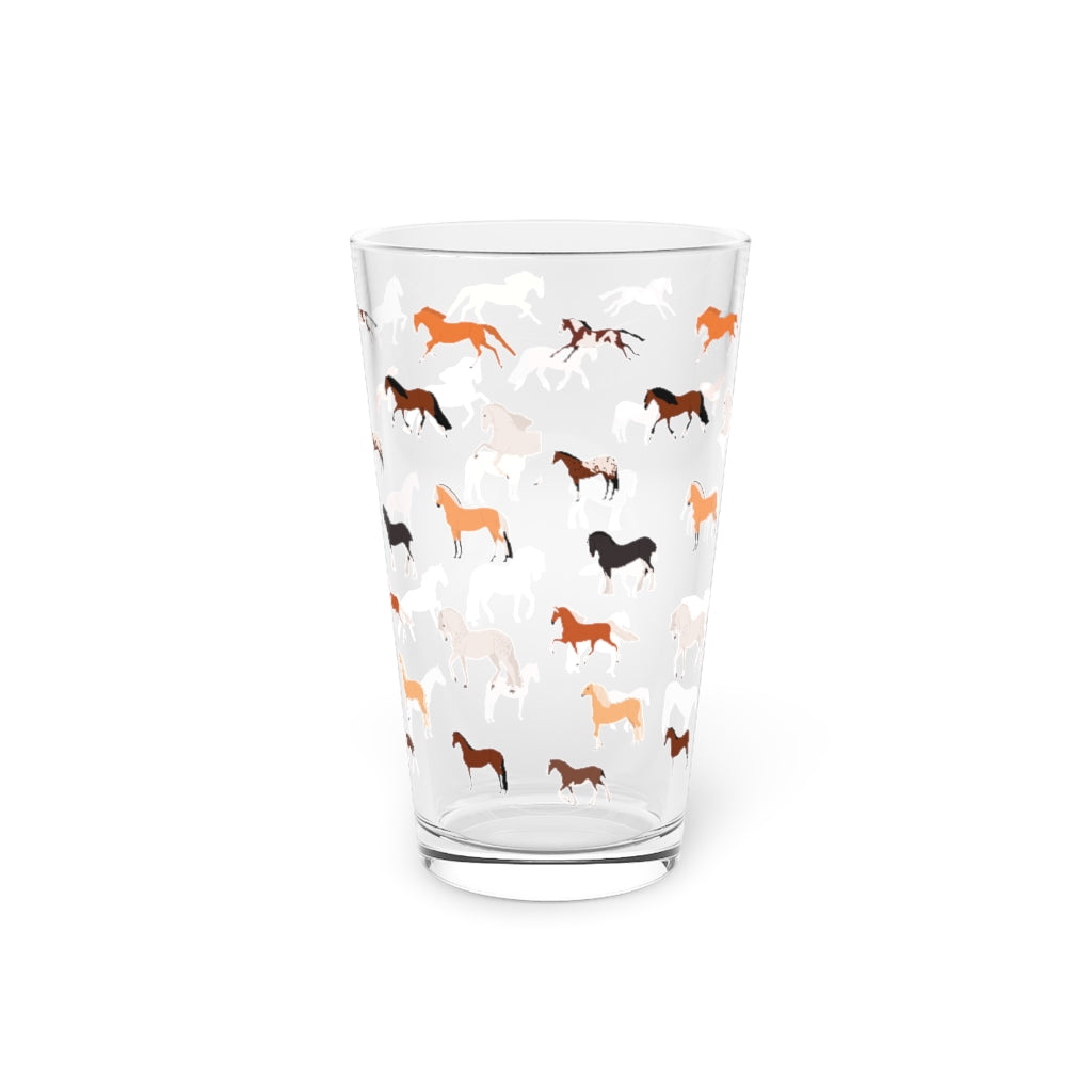 Horse Breed Pint Glass, 16oz