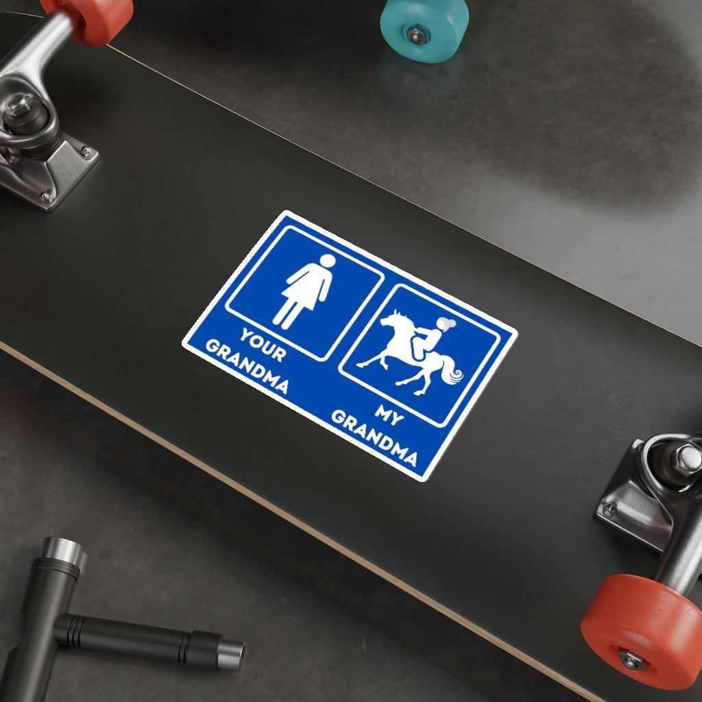 My Grandma Horse Rider Die-Cut Sticker