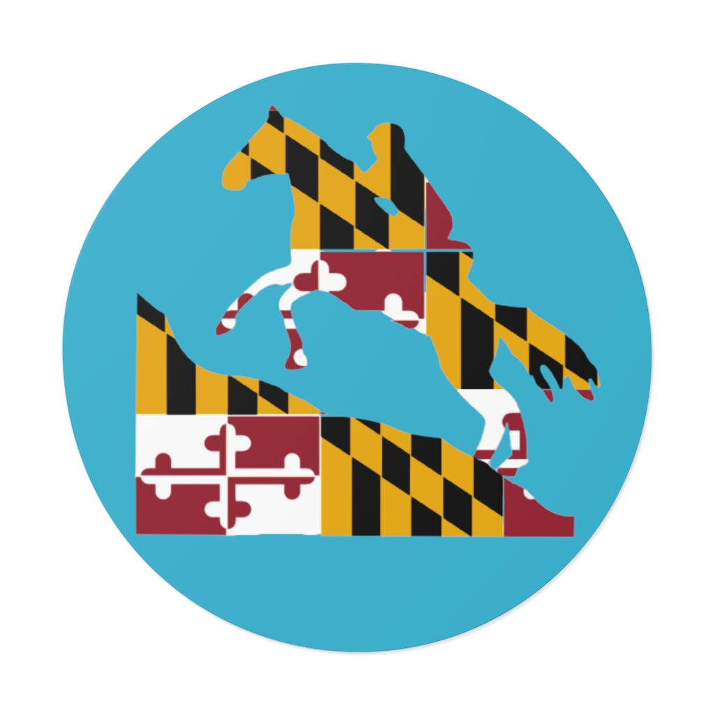 Maryland Round Vinyl Stickers