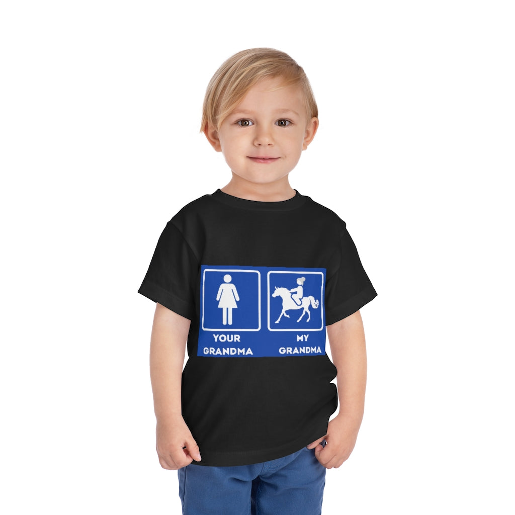My Grandma Rider Toddler Short Sleeve Tee