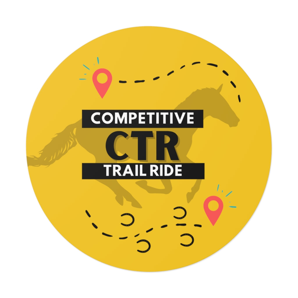 CTR Competitive Trail Ride - Endurance Rider Vinyl Sticker
