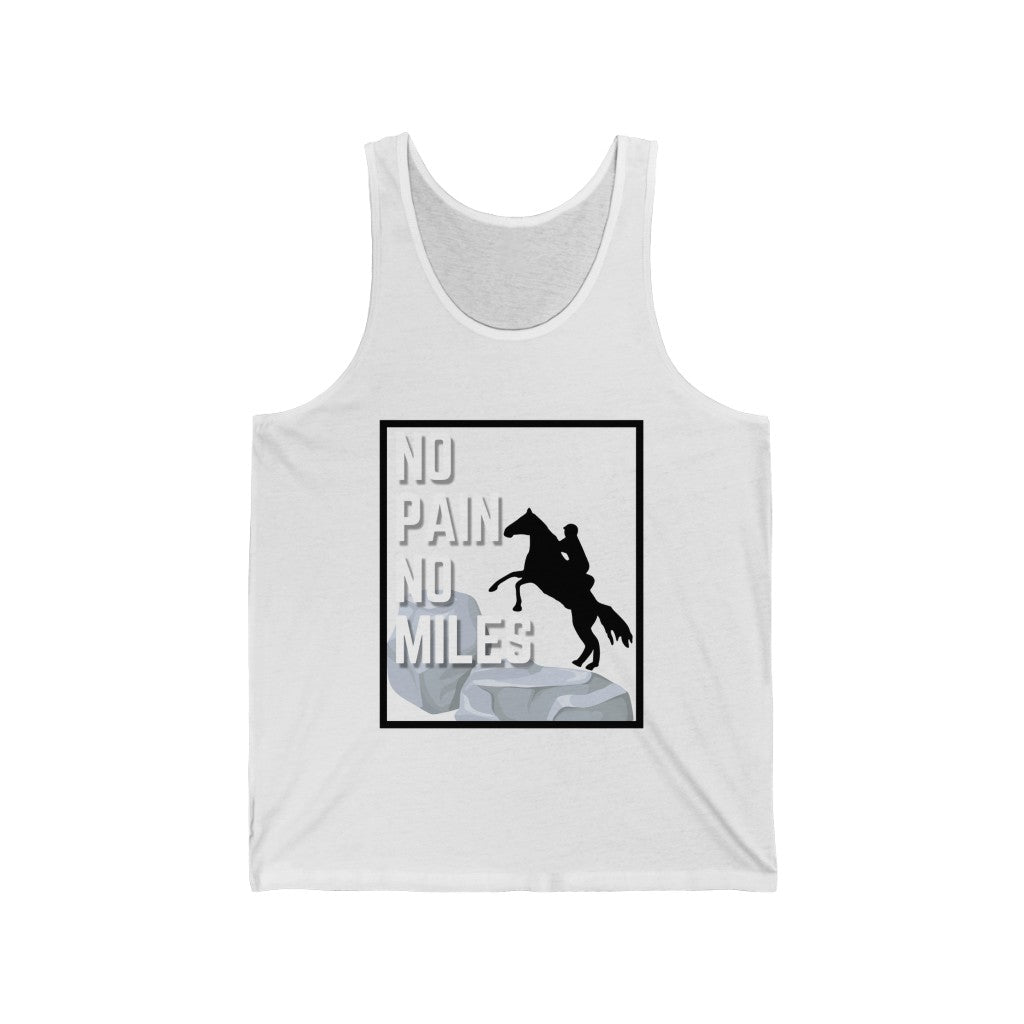 No Pain No Miles Unisex Jersey Tank