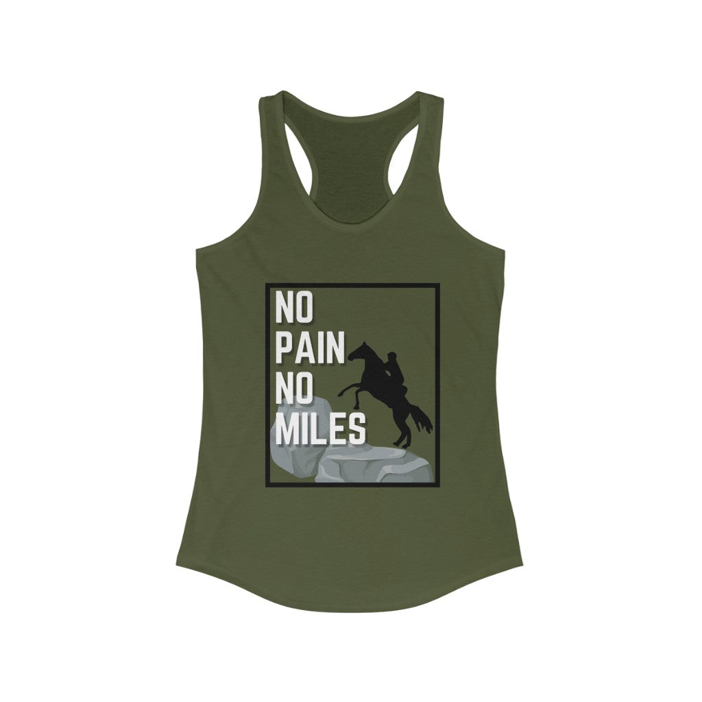 No Pain No Miles Women's Ideal Racerback Tank