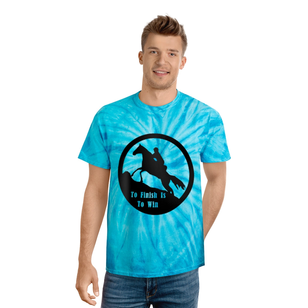 To Finish Is to Win. Endurance Rider. Horse Endurance. Tie-Dye Tee, Cyclone