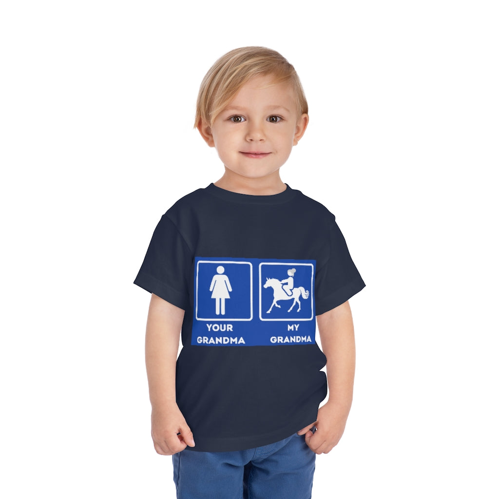 My Grandma Rider Toddler Short Sleeve Tee