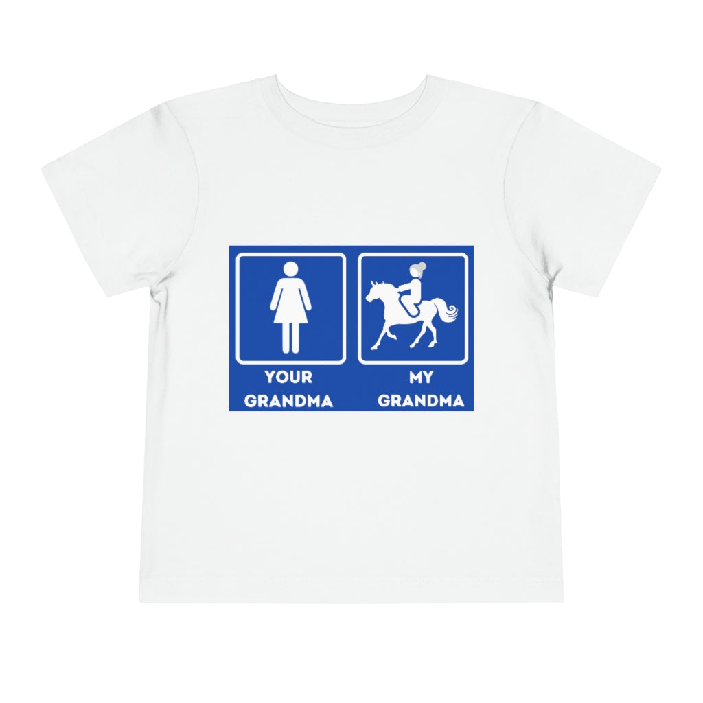 My Grandma Rider Toddler Short Sleeve Tee
