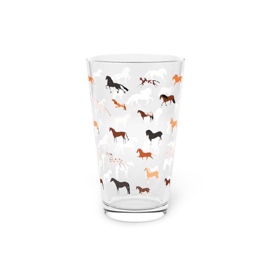 Horse Breed Pint Glass, 16oz
