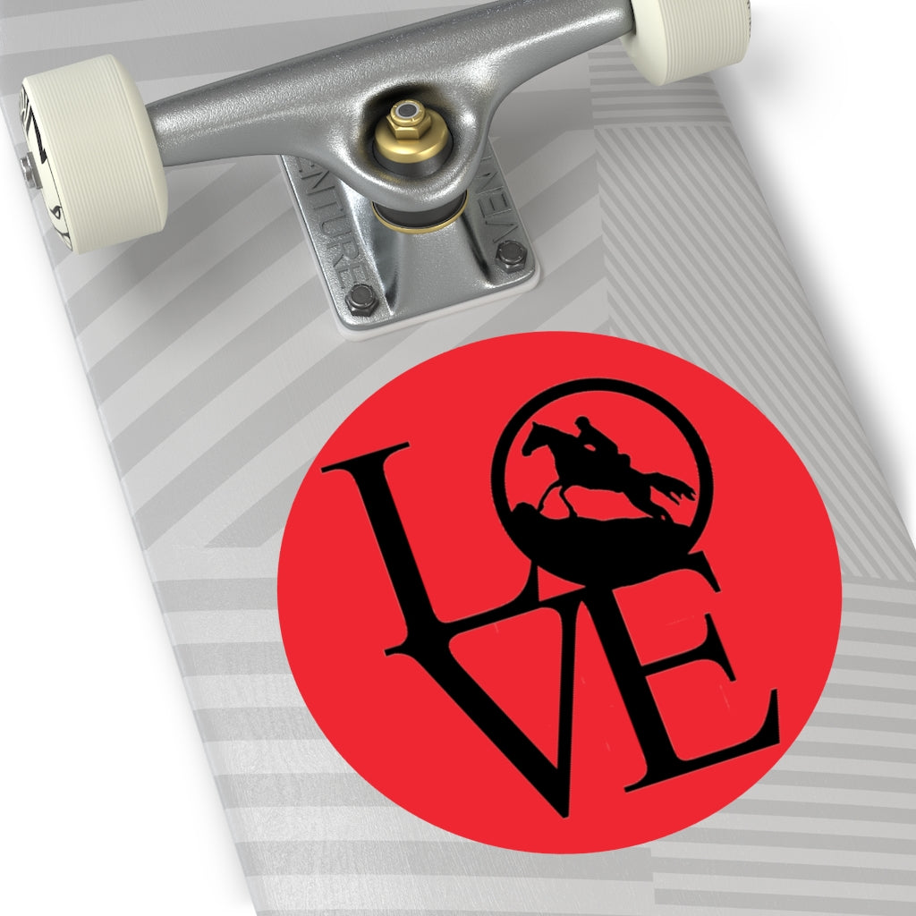LOVE Endurance Round Vinyl Stickers