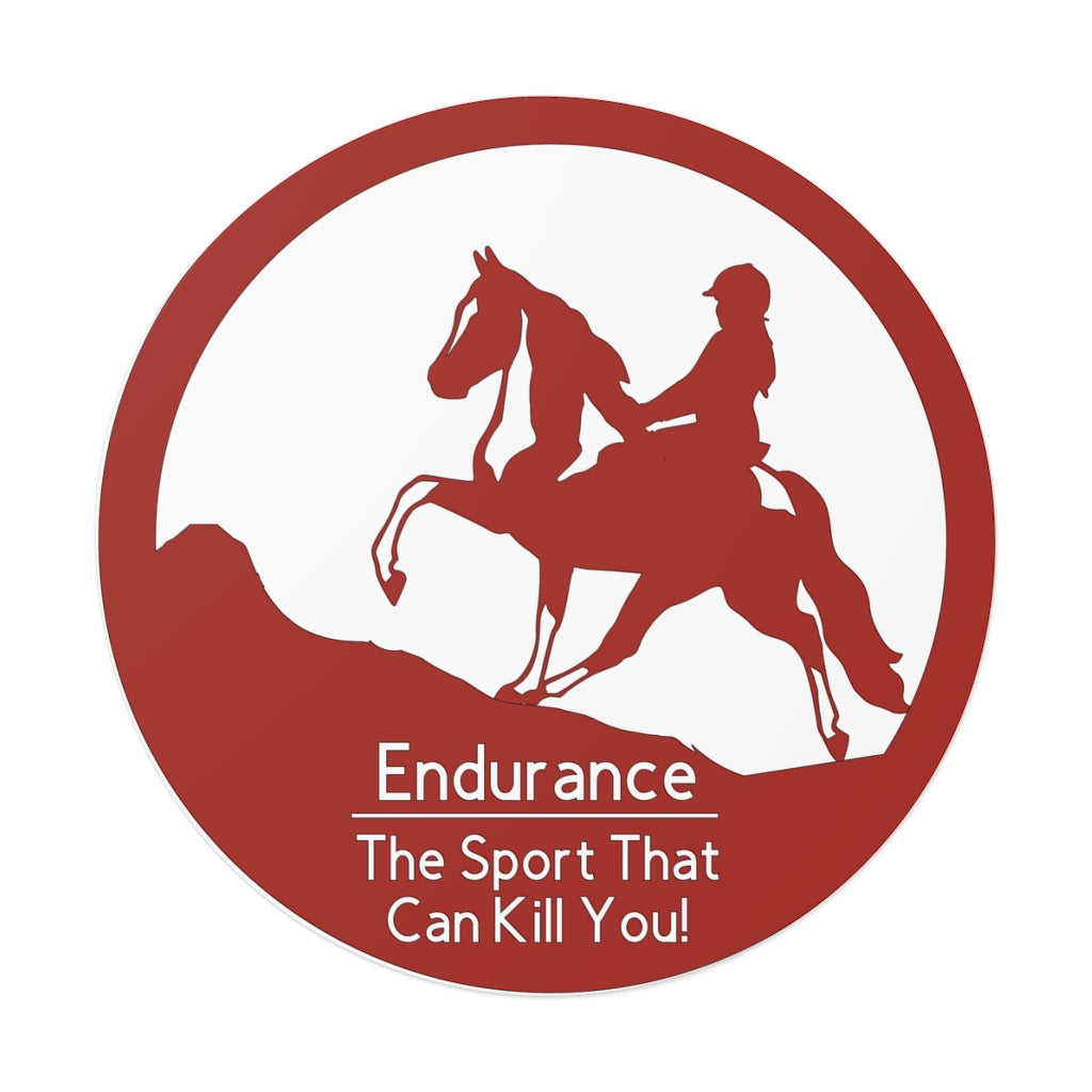 Spotted Saddle Horse Endurance The Sport That Can Kill You Round Vinyl Stickers
