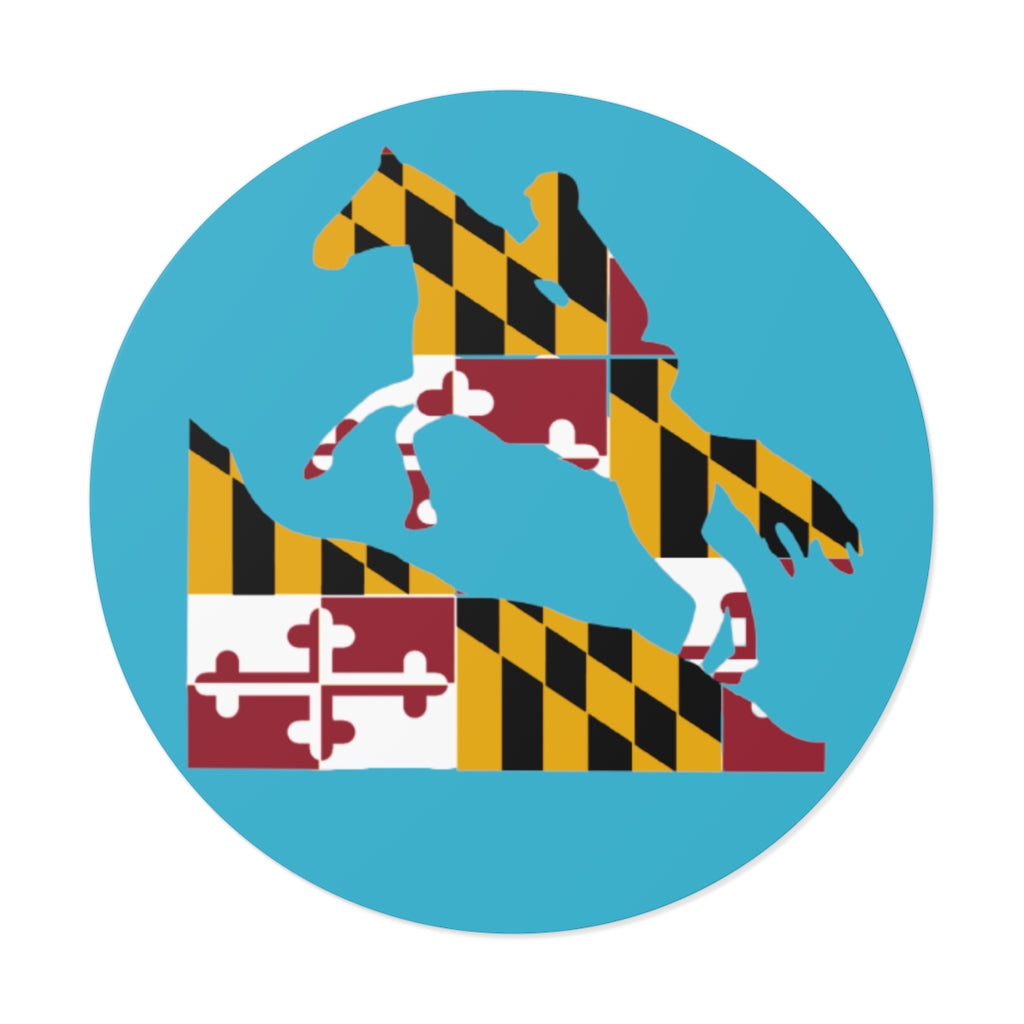 Maryland Round Vinyl Stickers