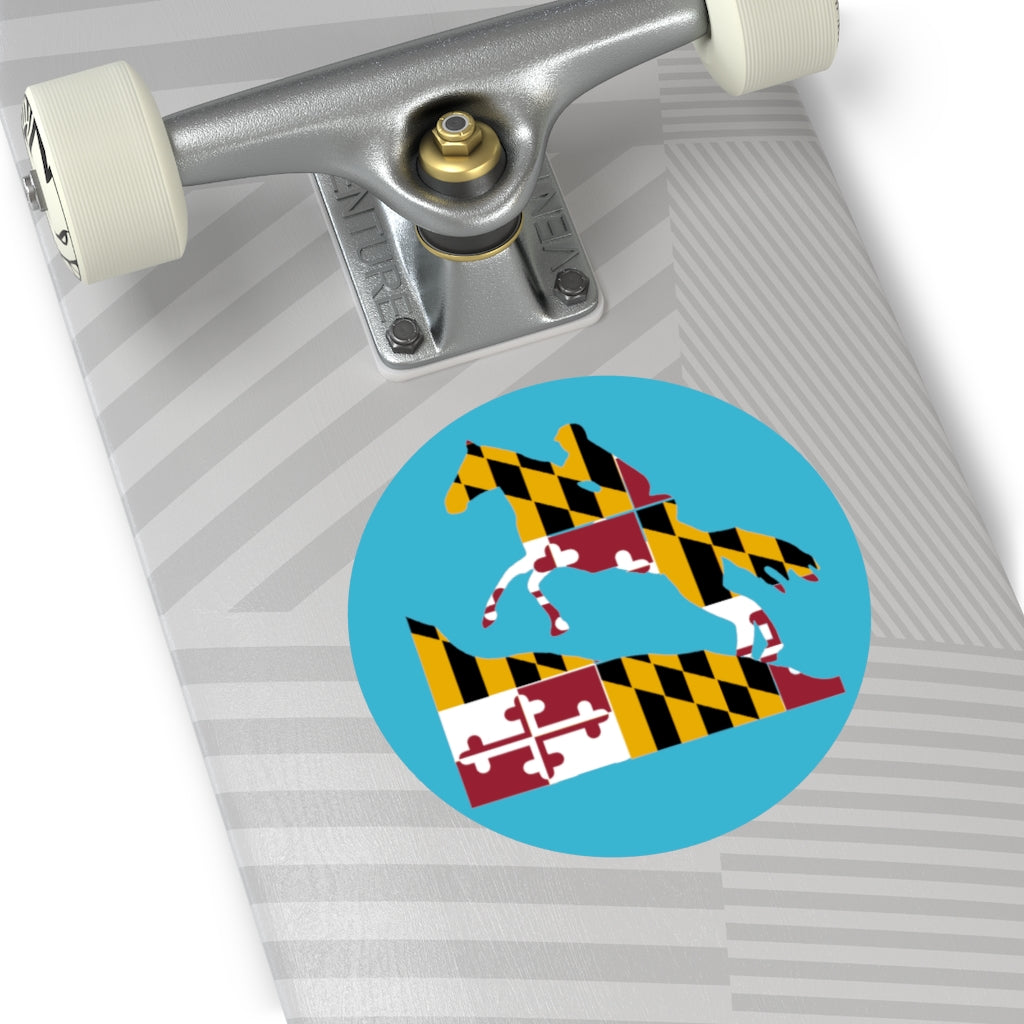 Maryland Round Vinyl Stickers