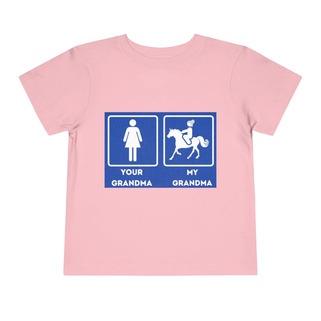 My Grandma Rider Toddler Short Sleeve Tee