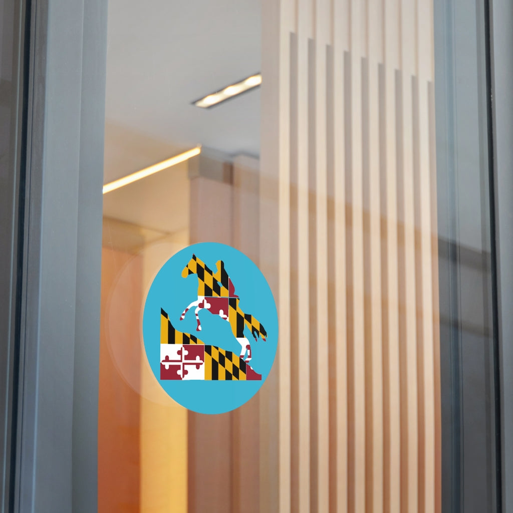 Maryland Round Vinyl Stickers