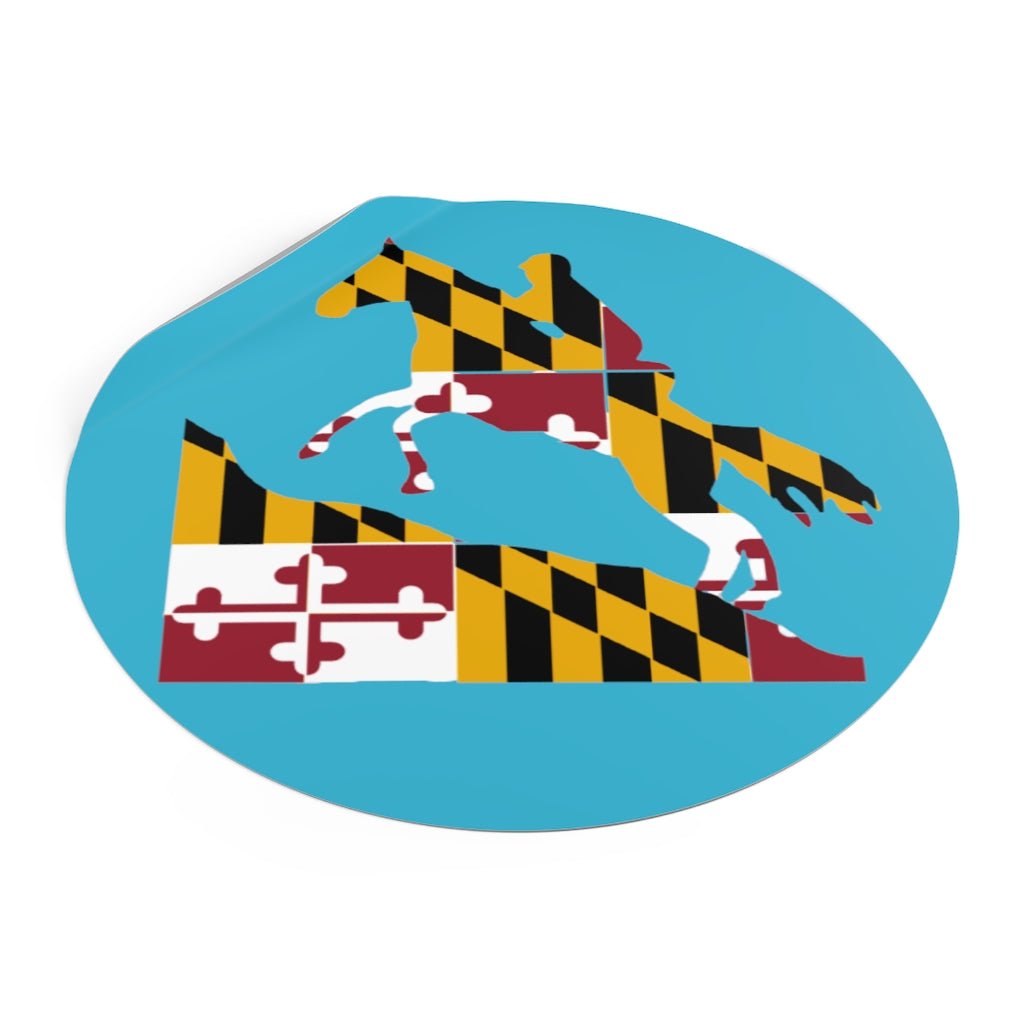 Maryland Round Vinyl Stickers