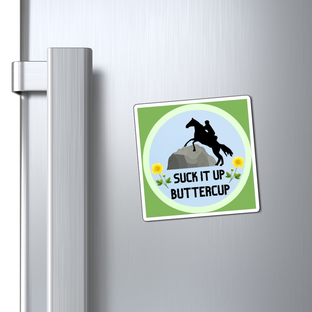 Suck It Up Butter Cup GREEN. Endurance. Endurance Rider. Endurance Horse. Magnet