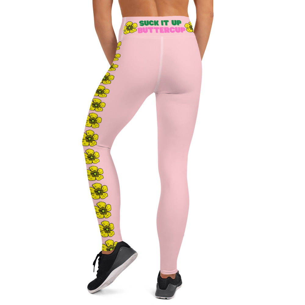 Suck It Up Butter Cup Yoga Leggings