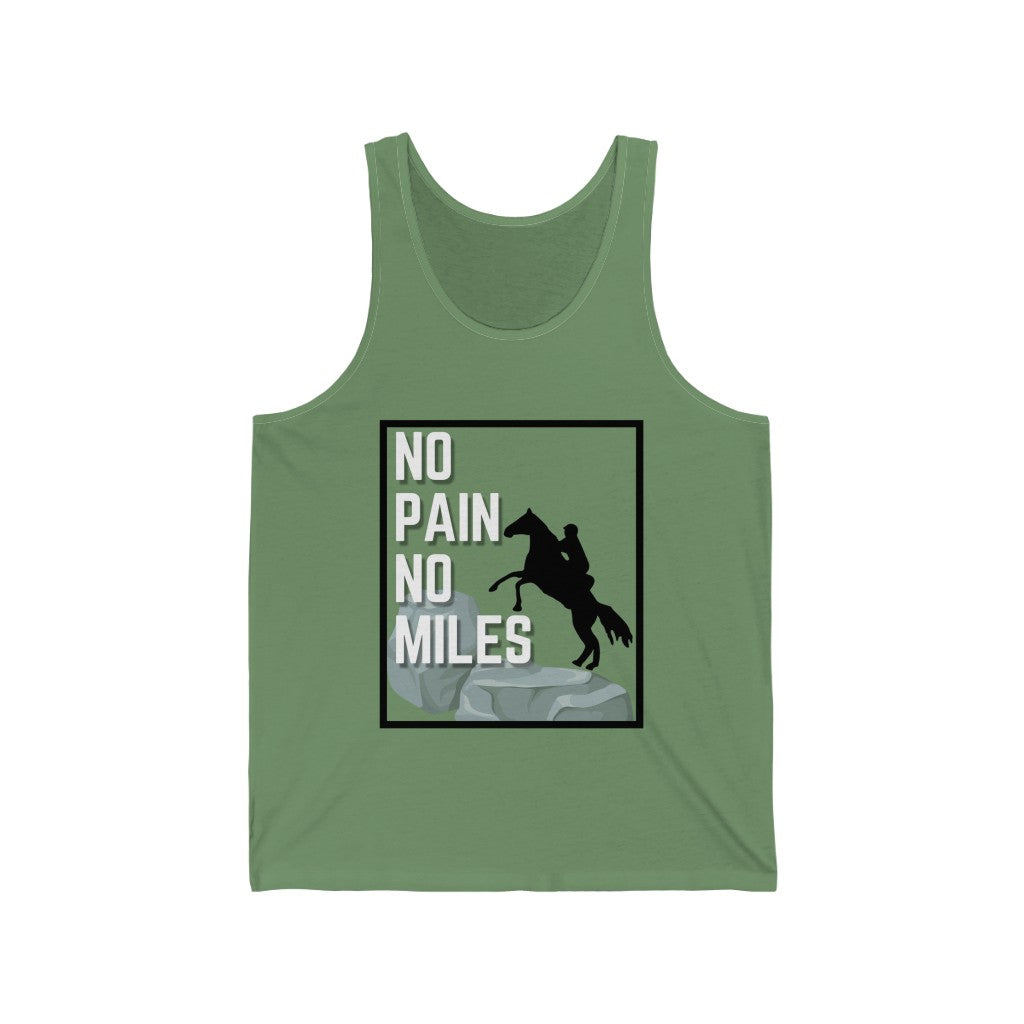 No Pain No Miles Unisex Jersey Tank